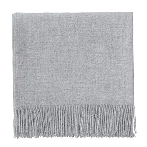 URBANARA 130x185 cm Alpakadecke Arica Hellgrau —...