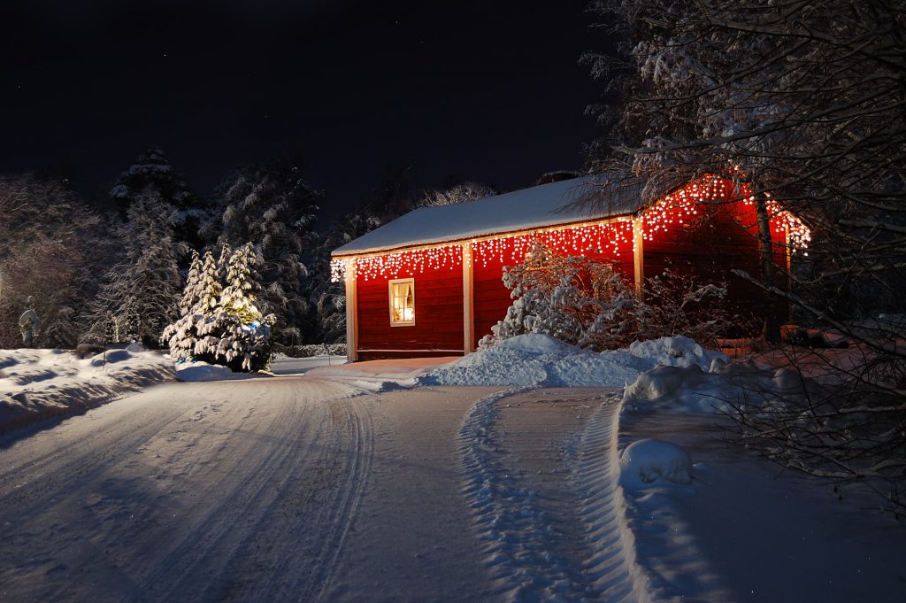 Weihnachtsbeleuchtung am Haus Galerie 1