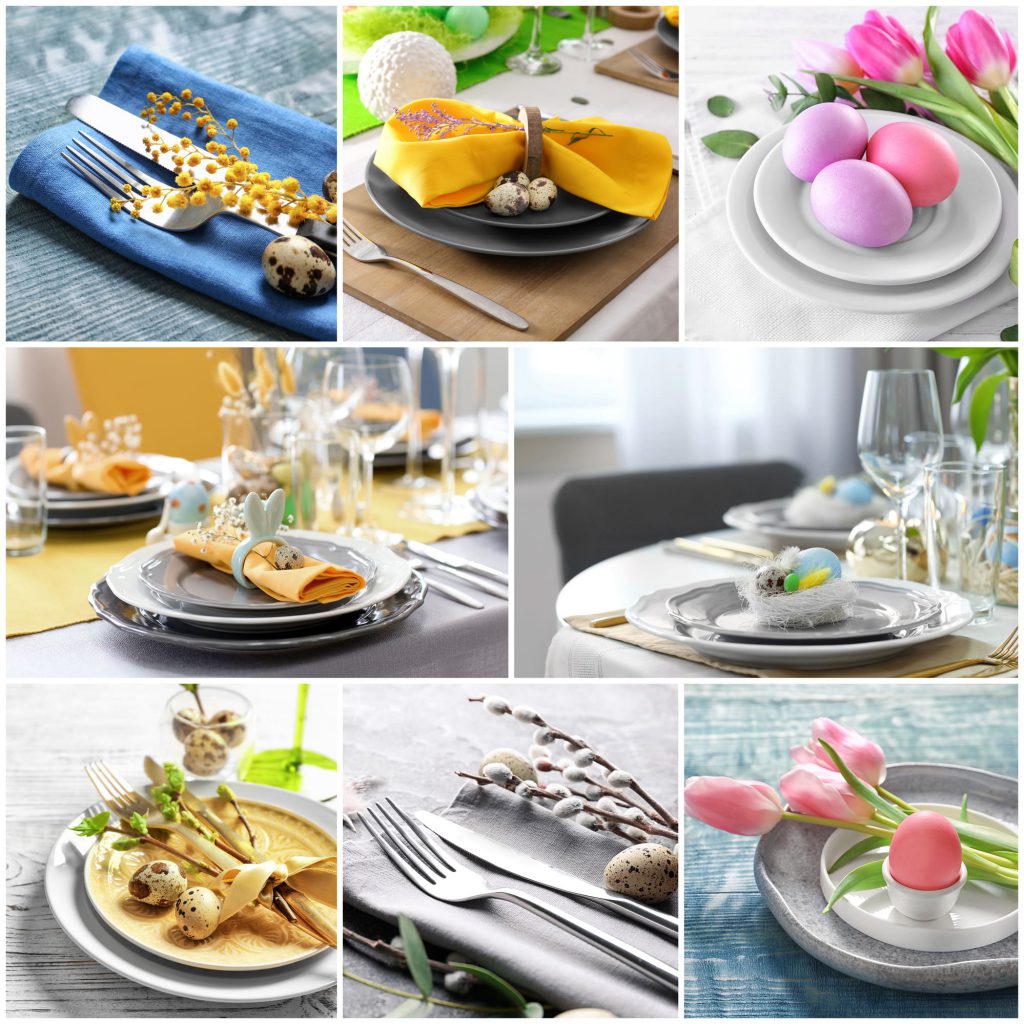 Collage mit Tipps zum perfekten Osterbrunch