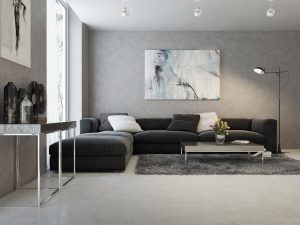 Sind schwarz und weiß Farben im Wohnzimmer