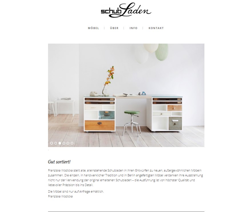 Schubladen Website