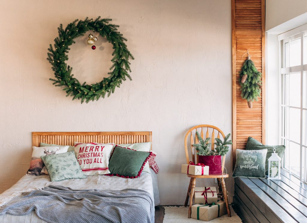 Textilien im Winter für das Schlafzimmer