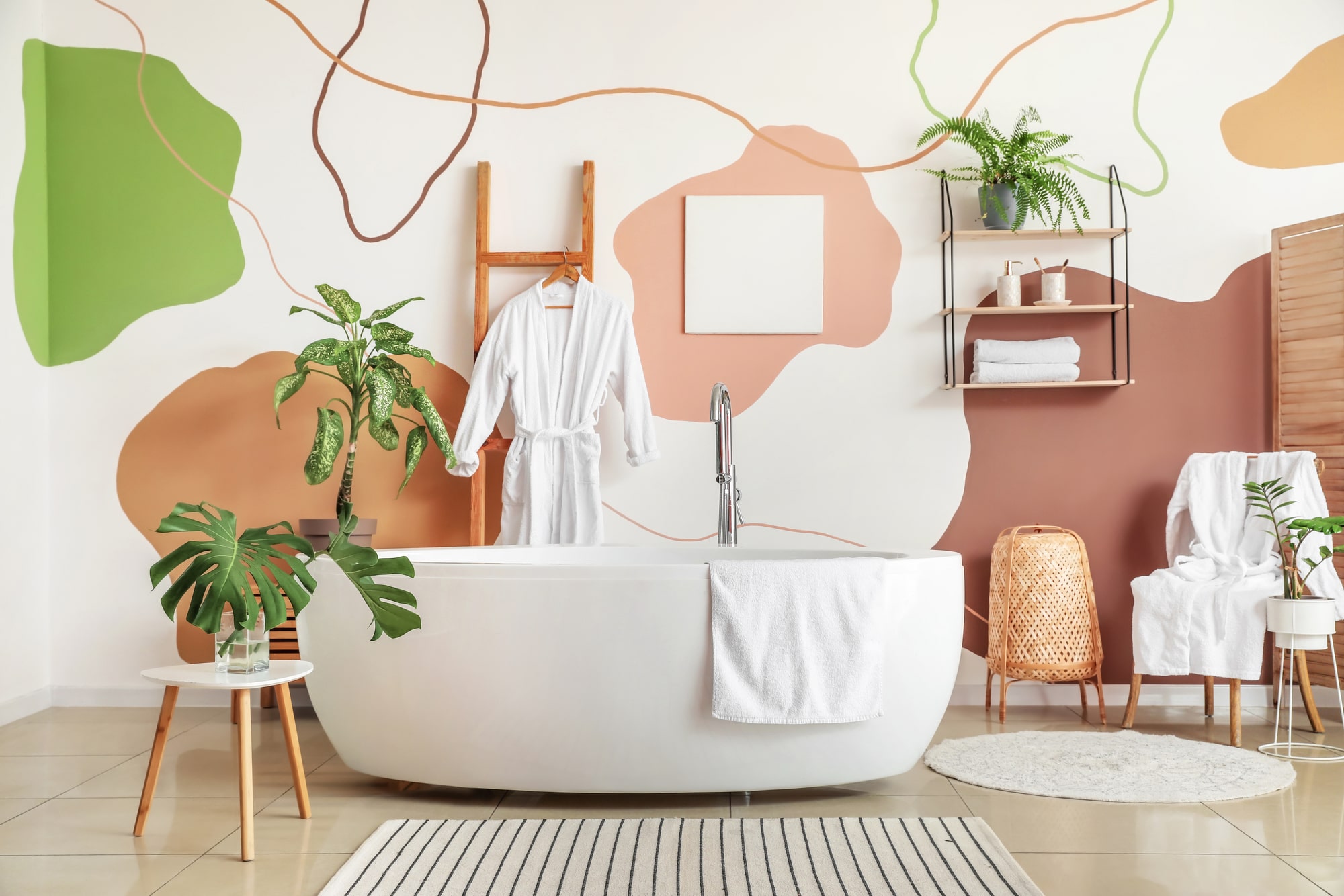 Schluss mit Fliesen – Badezimmertapete ist der neue Trend - 7ROOMZ