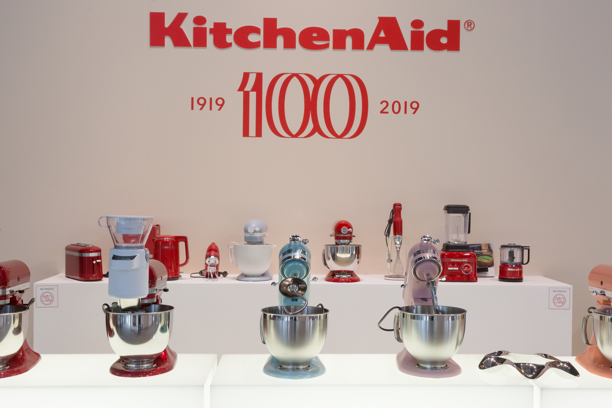 Kitchen Aid machines at HOMI 2019 in Milan, Italy Foto von tinx