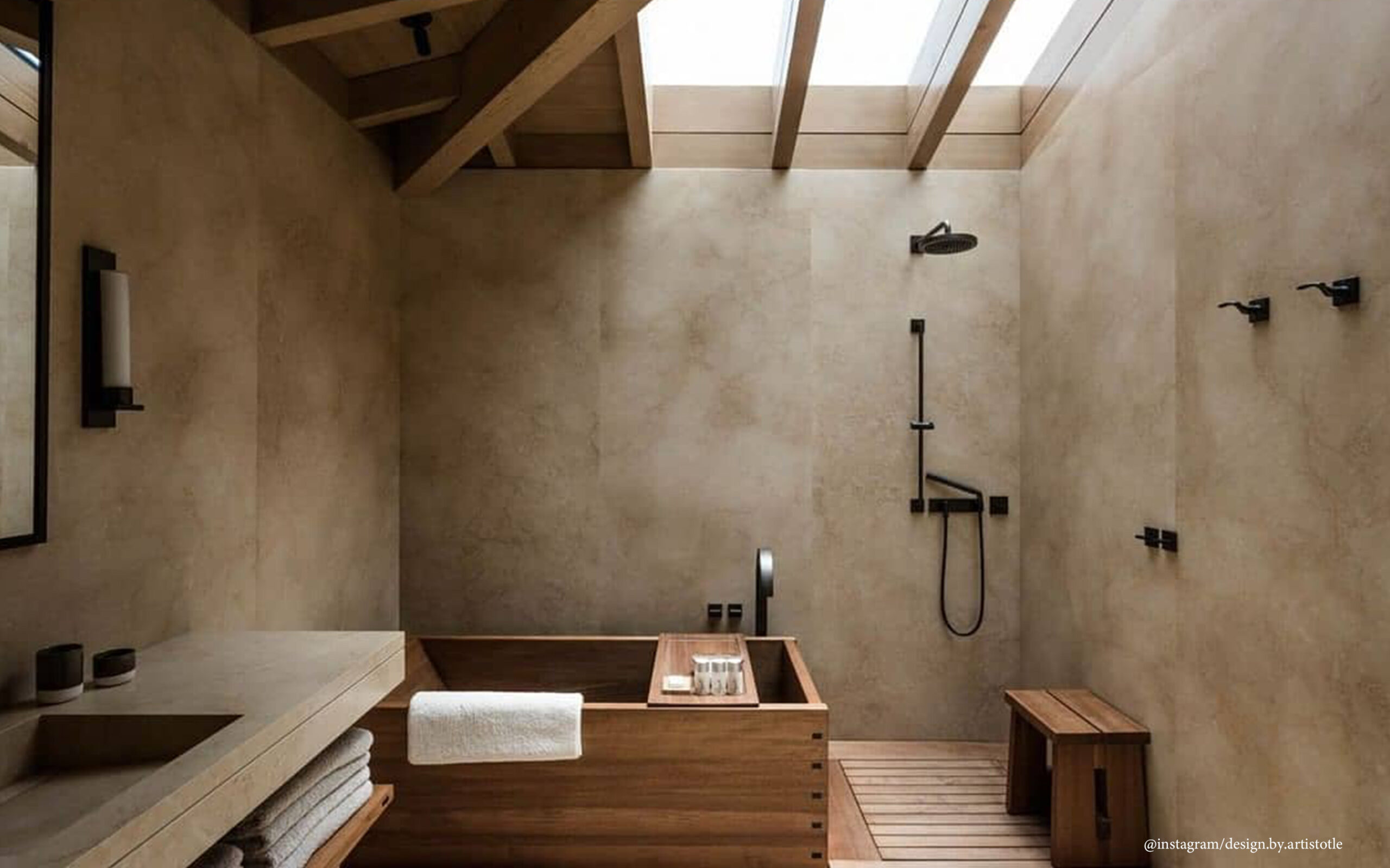 japandi badezimmer vorschau
