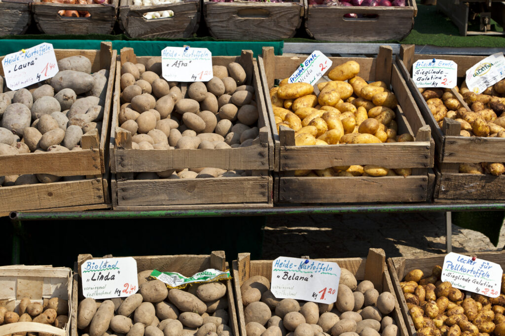 Kartoffel des Jahres - Angebot auf dem Kartoffelbauernmarkt
