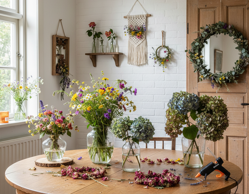 Kreative Ideen für Blumen-Dekorationen im eigenen Zuhause